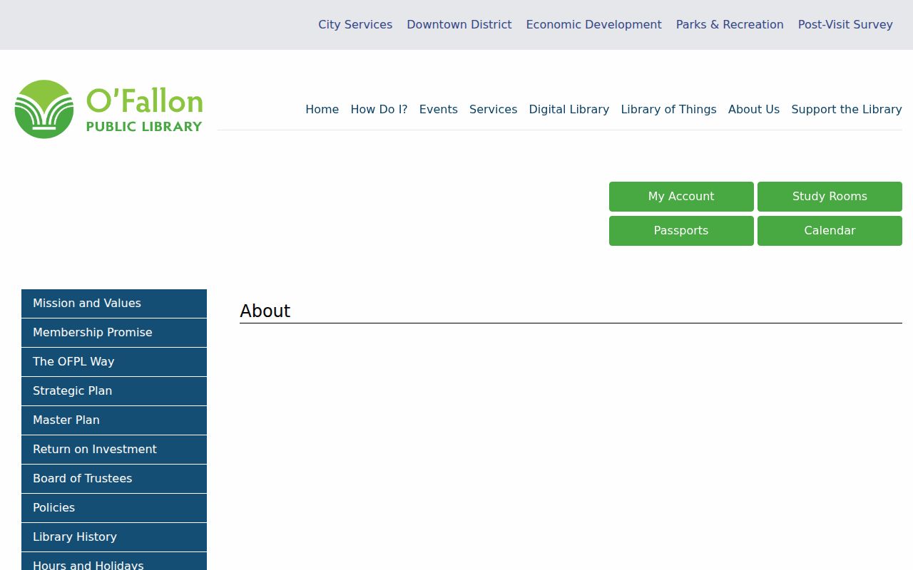 O'Fallon city directory library history and collections