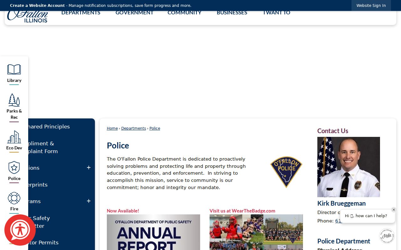 O'Fallon Police records request information for neighborhood research