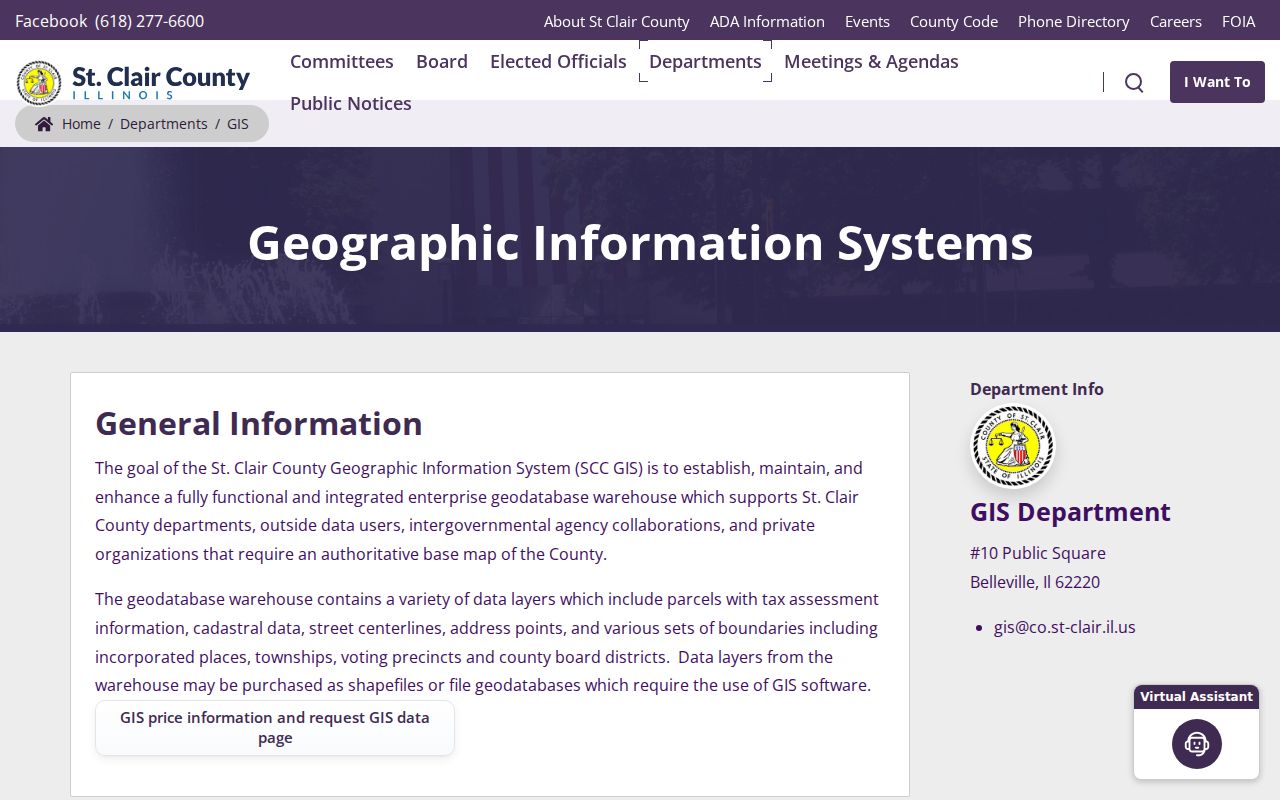 O'Fallon street directory GIS parcel and address layers