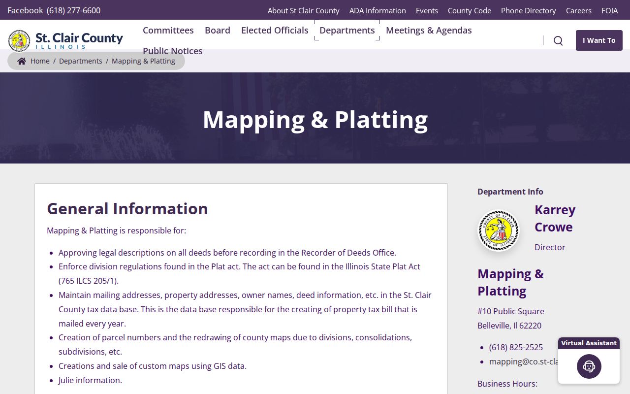 O'Fallon street directory Mapping and Platting resources